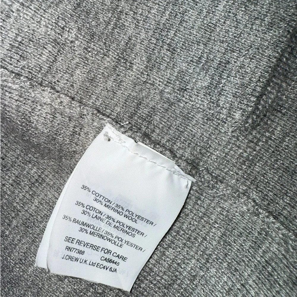 J. Crew Sophie Open-Front Sweater-Blazer in Heather Gray - Size XS